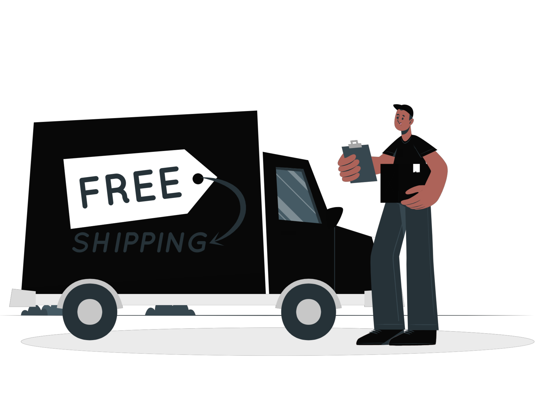 Shipping Truck vector icon