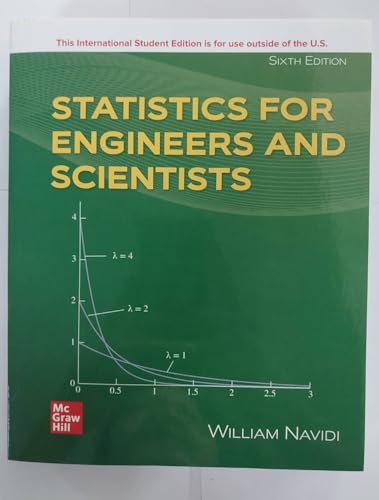 STATISTICS FOR ENGINEERS AND SCIENTISTS 6th