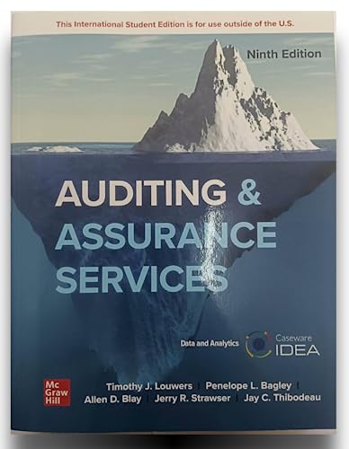 AUDITING & ASSURANCE SERVICES 9th Edition