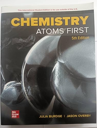 CHEMISTRY: ATOMS FIRST 5th Edition