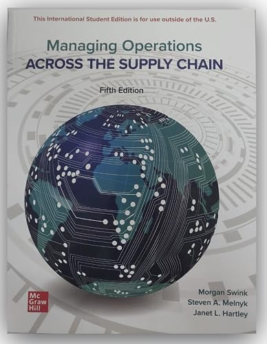 MANAGING OPERATIONS ACROSS THE SUPPLY CHAIN 5th