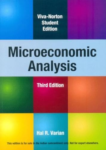Microeconomic Analysis, 3/E