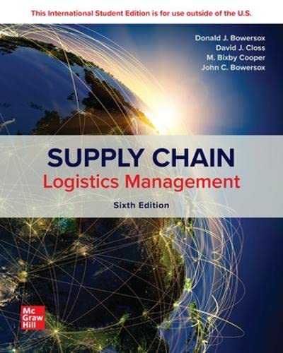 SUPPLY CHAIN LOGISTICS MANAGEMENT 6th