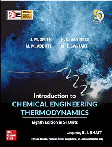 Introduction To Chemical Engineering Thermodynamics