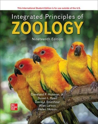 INTEGRATED PRINCIPLES OF ZOOLOGY 19th Edition