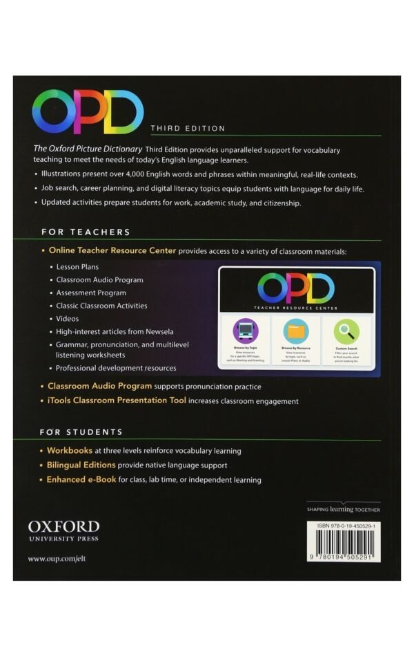 Oxford Picture Dictionary: Monolingual