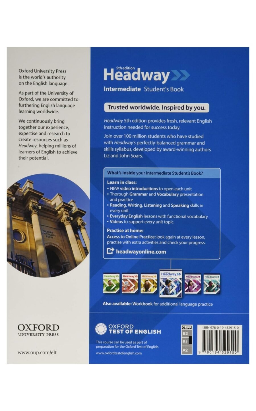Headway: Intermediate: Student'S Book With Online Practice
