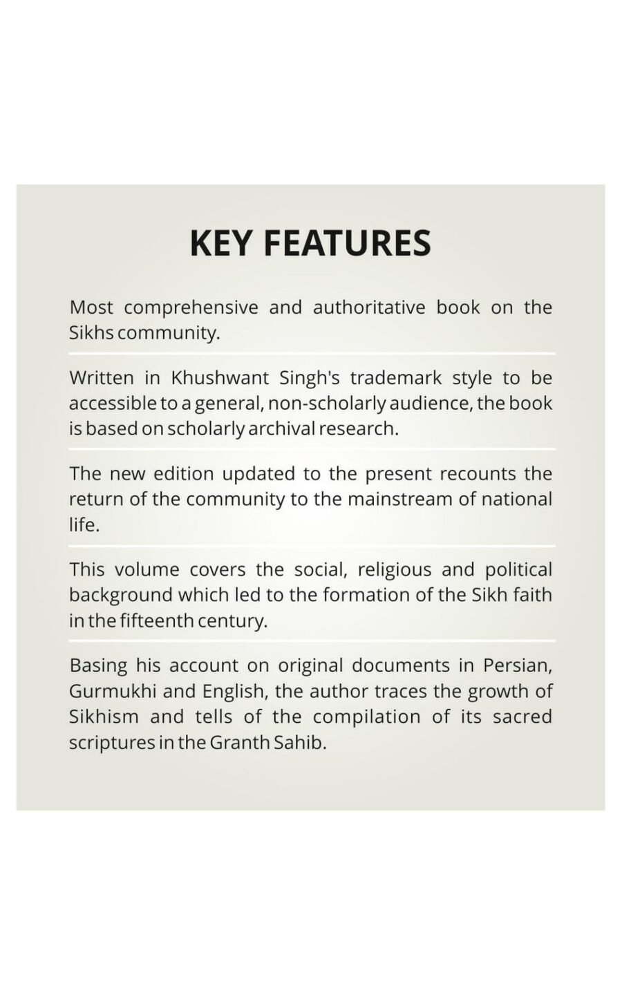 A History Of The Sikhs, Volume 1: 1469-1839