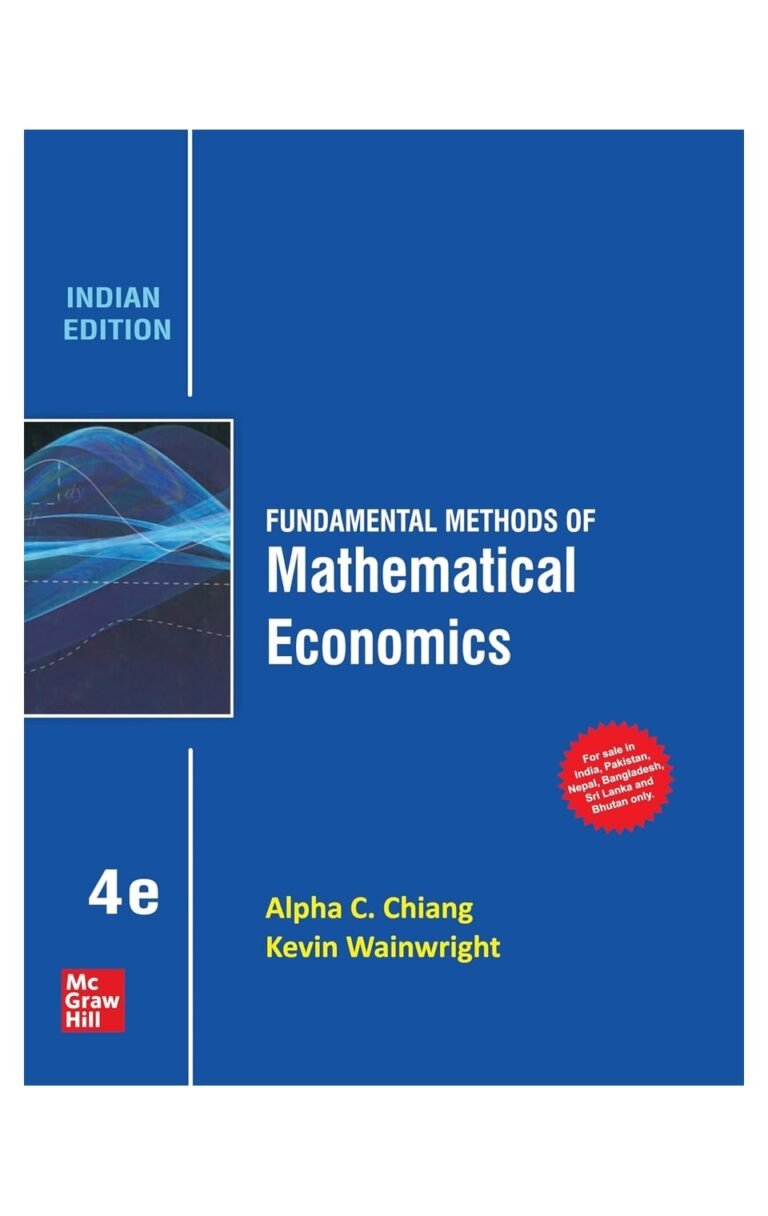 Fundamental Methods Of Mathematical Economics, 4Th Ed.