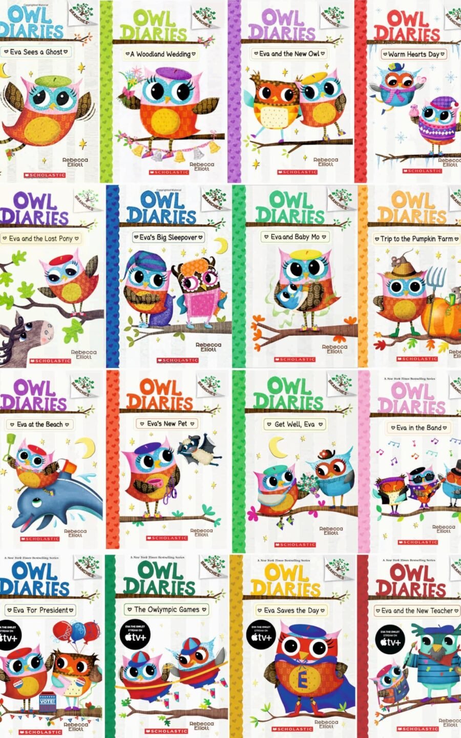 Owl Diaries Book Set (Books 1–22) – Complete Owl Diaries Series Collection by Rebecca Elliott