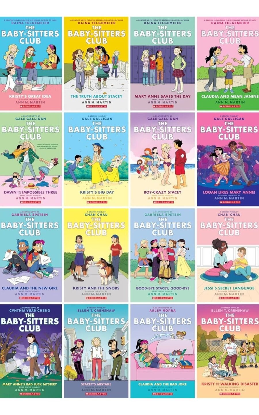 The Baby-Sitters Club Series Graphic Novels Collection Set, Books 1-16 Set (Graphix)