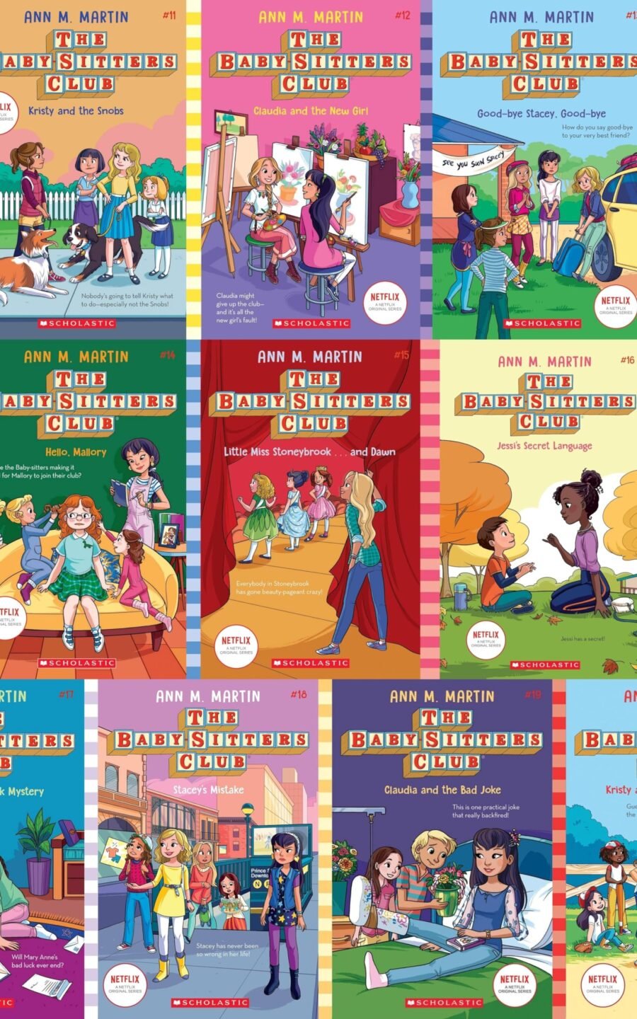 The Baby-Sitters Club Netflix Edition Books 11 - 20 Collection Set by Ann M. Martin (Babysitters Club)
