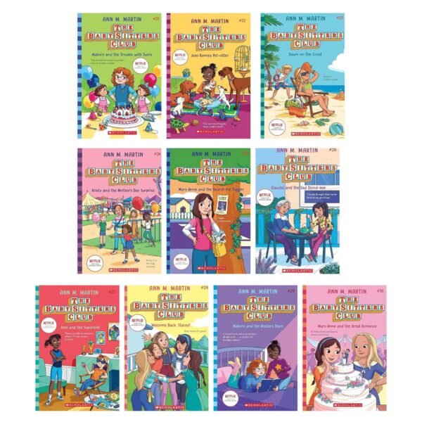 The Babysitters Club Netflix Edition Books 21- 30 Collection Set by Ann M. Martin
