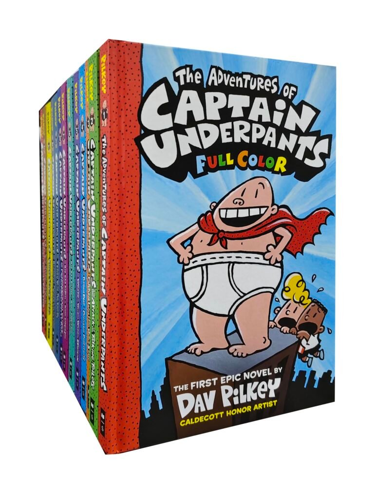 Captain Underpants Complete Series Collection – 13 Books Set | FULL COLOR Edition
