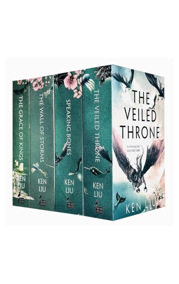 The Dandelion Dynasty 4 Books Collection Set By Ken Liu (The Grace Of Kings, The Wall Of Storms, The Veiled Throne & Speaking Bones)