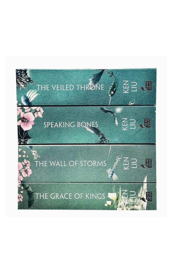 The Dandelion Dynasty 4 Books Collection Set By Ken Liu (The Grace Of Kings, The Wall Of Storms, The Veiled Throne & Speaking Bones)