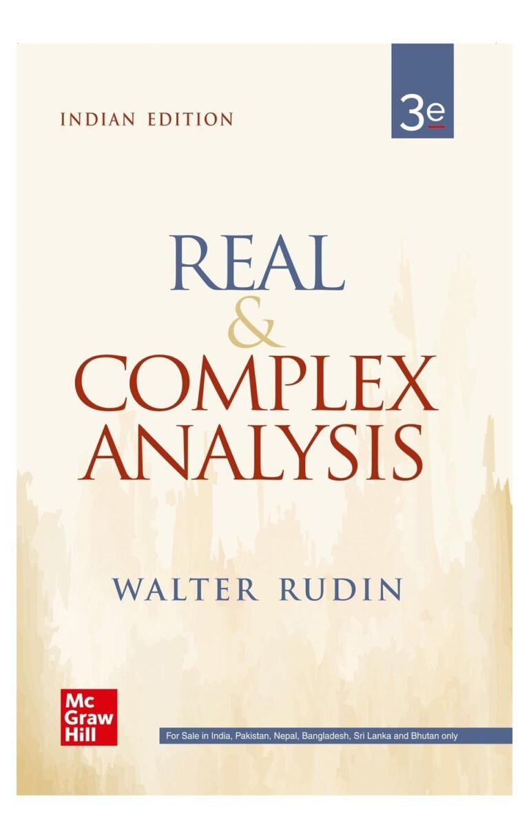 Real And Complex Analysis 3Rd Edition