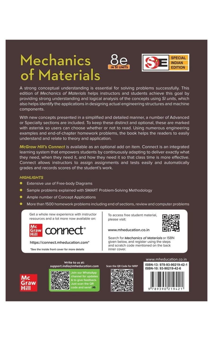 Mechanics Of Materials , 8Th Ed