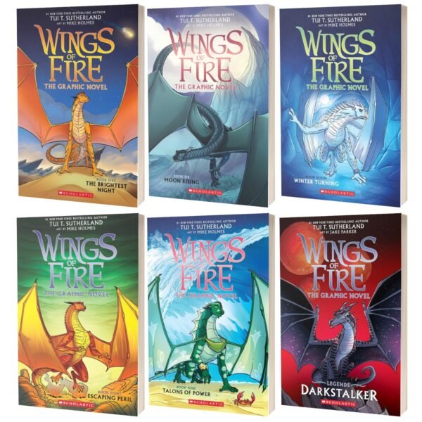 Wings of Fire Graphic Novel Series (Books 5–9) + Darkstalker | Complete 6-Book Collection Set