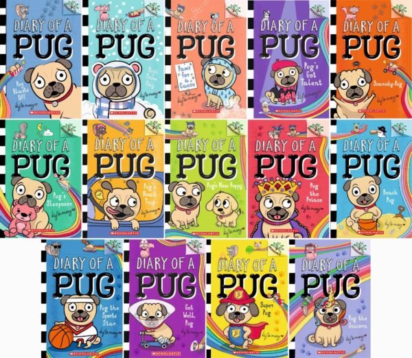 Diary of a Pug Series 14 Book Collection Set (Books 1-14)