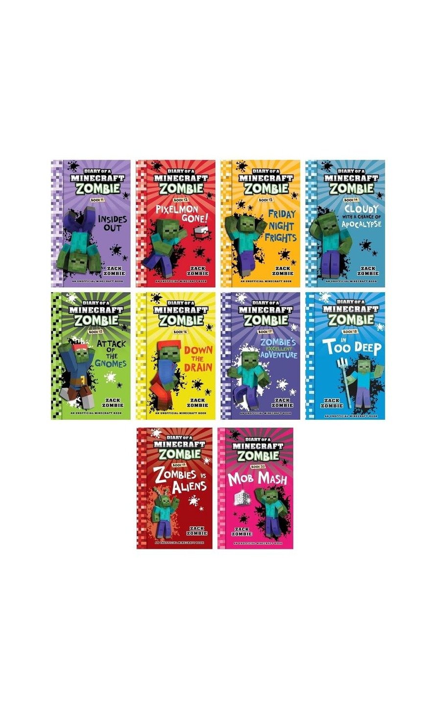 Diary Of A Minecraft Zombie: Collection Set – Books 11–20 By Zack Zombie
