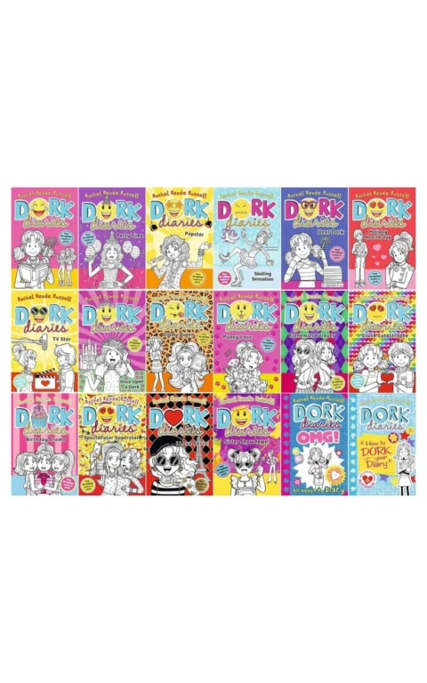 Dork Diaries 18-Book Collection Set with Dork Diaries OMG! and 3.5 How to Dork Your Diary by Rachel Renée Russell