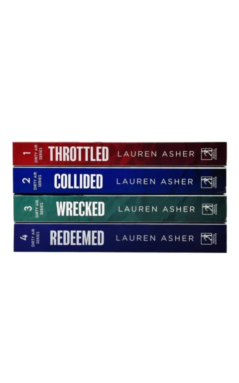 The Dirty Air Series 1-4 Books Collection Set By Lauren Asher (Throttled, Collided, Wrecked & Redeemed)