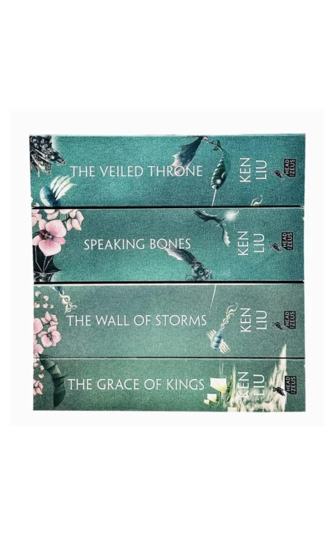 The Dandelion Dynasty 4 Books Collection Set By Ken Liu (The Grace Of Kings, The Wall Of Storms, The Veiled Throne & Speaking Bones)
