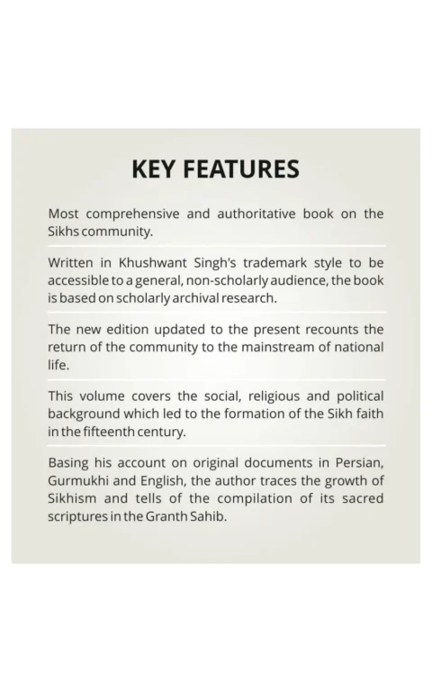 A History Of The Sikhs, Volume 1: 1469-1839