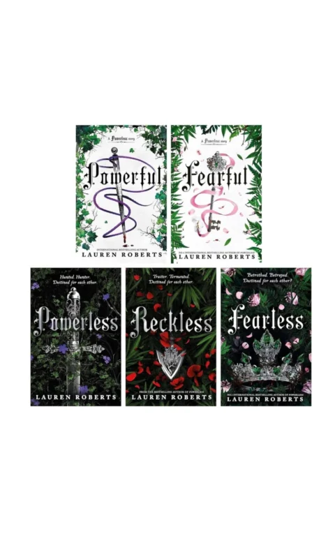 Powerless Trilogy and A Powerless Story 5 Books Collection Set by Lauren Roberts (Powerless, Reckless, Powerful, Fearful and Fearless)