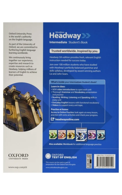 Headway: Intermediate: Student'S Book With Online Practice